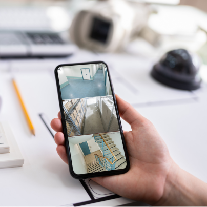 Green Bay security camera feed on cell phone